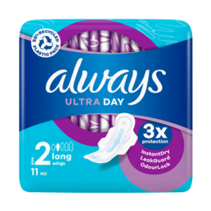 Always Ultra Normal (Size 2) Sanitary Pads With Wings