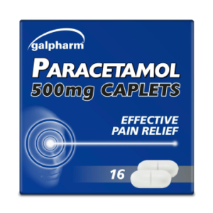 Galpharm Paracetamol 500mg Caplets 16 per pack