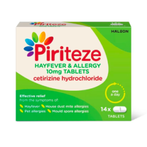 Piriteze Hayfever & Allergy Relief Tablets 14s