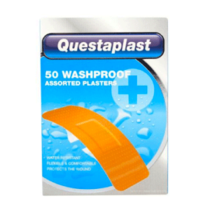 Questaplast Washproof Plasters - Assorted Plasters - Pack of 50