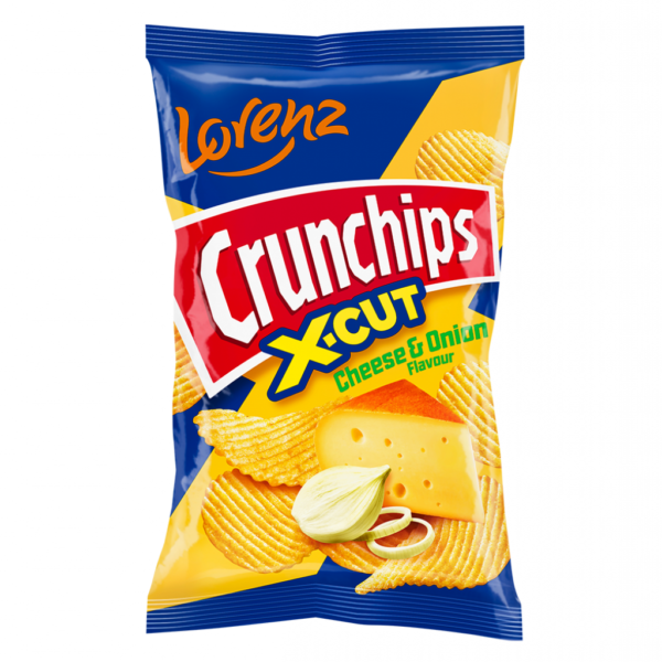 Lorenz Crunchips X-Cut Cheese & Onion