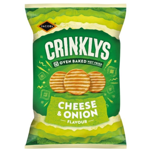 Jacobs Crinklys Cheese and Onion