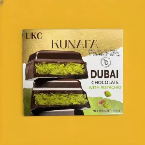 Dubai Chocolate Pistachio Kunafa Bar