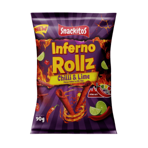 Snackitos Inferno Rolls Chilli Lime 90g